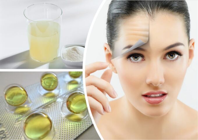 Serum contains vitamins to help rejuvenate facial skin
